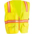 Occunomix OccuNomix Contractor Surveyors Vest Hi-Vis Yellow, XL, LUX-XTRANS-YXL LUX-XTRANS-YXL